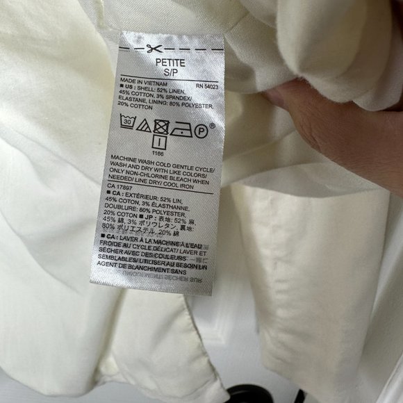 WOMEN'S BANANA REPUBLIC CREAM BLAZER US SIZE SMALL PETITE - Picture 11 of 11